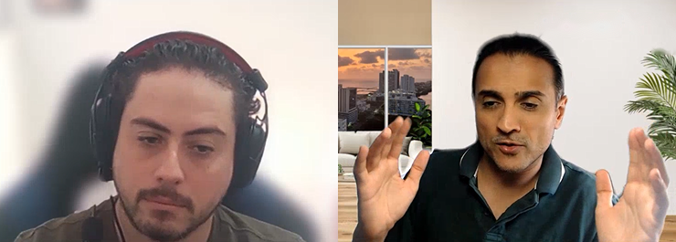 Screenshot from a live Colibrí Assure assessment interview with Rafael Annibale